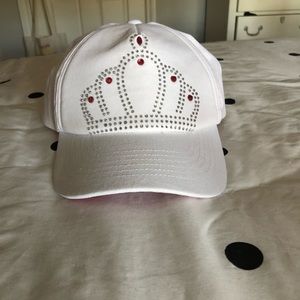 White Betsey Johnson Baseball Hat